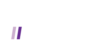 custom driven logo - white